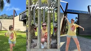 Hawaii Vlog🦖Day 5  | Exploring Jurassic park In Real Life, Zip Line & Jurassic Tour At Kualoa Ranch!