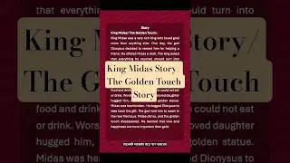 King Midas Story | The Golden Touch Story | Story for all classes