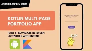 Part 5 – Navigate Between Activities with Intents | Android Studio Beginner Project