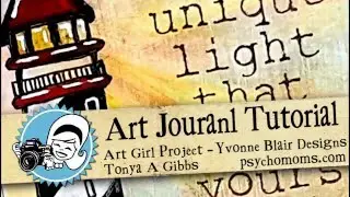 Light House Art Journal Tutorial by Tonya Gibbs