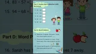 #subtraction #sums #practicesheet #subtractionforkids #mathsshorts #maths #mathshorts #shortvideo
