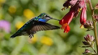 Hummingbird in slow motion