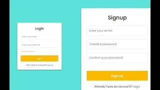 Responsive Login and Signup Form in HTML CSS & JavaScript
