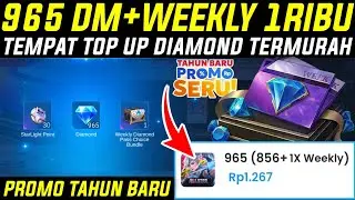 PROMO TAHUN BARU - 965 DIAMOND + WEEKLY 1RIBU ! TEMPAT TOP UP DIAMOND MLBB TERMURAH 2025