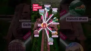 Delhi Weekend Trip Route Map