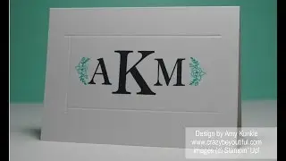 Personalized Note Cards with Stampin' Up Sophisticated Serifs