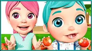 Counting Five Red Apples |  Nursery Rhymes - Kids Songs  @cococrazybabycartoon #nurseryrhymes