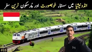 Indonesia Train Journey | Beautiful Journey from Bandung City to Jakarta City 🇮🇩