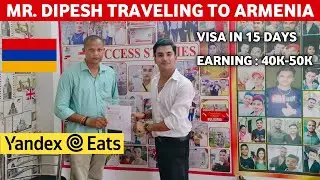 Armenia 🇦🇲 Food Delivery Job | Mr. Dipesh Ji Traveling to Armenia, Yerevan City | Jobs in Europe 🇪🇺