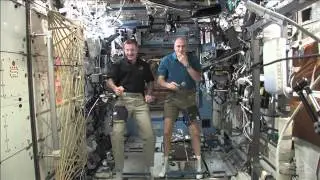 Station Crew Discusses Life in Space for California Station Exhibition