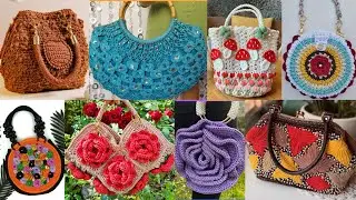 Incredible Cozy Crochet Flower Bags | Casual purse Granny pattern | Chic Crochet Handle round Purse
