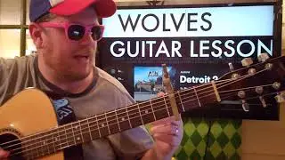 How To Play Wolves Big Sean Post Malone // easy guitar tutorial beginner lesson easy chords