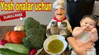 Kichkintoy bolajonlar uchun foydali taom 🍼🥦🥕🥔🍆🍽