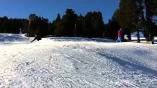Snowboard face plant