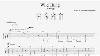 Wild Thing (Simplified & Easy Rhythm & Tune) - Guitar Tab - Playthrough