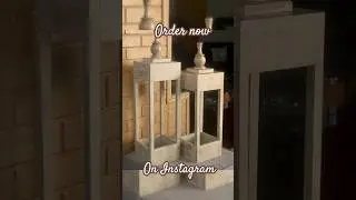wooden lenterns #homedecore #fashion #customized #woodenlenterns #cottagecore #candleholder