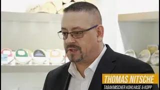 Tabakmischer Thomas Nitsche (Kohlhase & Kopp) im snTV Messegespr&auml;ch 2022