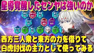 アナザーエデン　星導覚醒したセンヤ主力で西方三人衆の力を借りて白虎を倒してみる。【Another Eden】