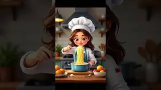 cooking cartoon short💞😻making nudals🐱💞 #