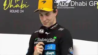 F1 Drivers Qualifying Press Conference - Abu Dhabi GP - Max Verstappen, Lando Norris, Oscar Piastri