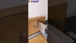 How to Print 14cm Large Logo on Carton by CYCJET High-resolution Inkjet Printer Double Print Heads