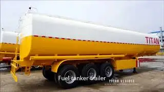 3 axle fuel tank trailer/tri-axle fuel tanker truck trailer
