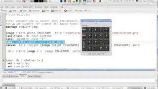 Tcl/Tk  tkinter Calculator Using Canvas And Mouse Click Coordinates -1 (English Version)