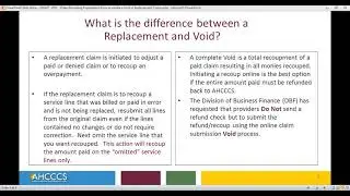 How to Submit a Replacement, Correction, or to Void a Claim Using the AHCCCS Online Provider Portal