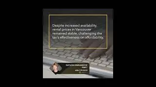 The Impact of Vancouver Empty Home Tax