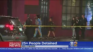 Dozens Detained During Search Of Vacant Hollywood Building
