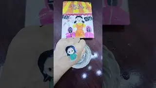 DIY Squid Game Sticker making ideas Player 196 (kang Mi na)#shorts #diy