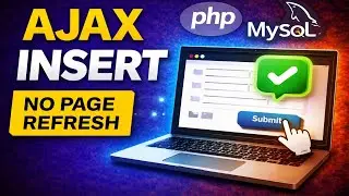 AJAX Insert in PHP MySQL (Without Page Refresh) | Complete Tutorial