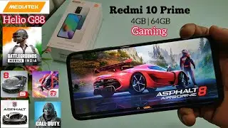 Redmi 10 Prime Gaming Test 🔥 | Helio G88 | BGMI | Free Fire | Asphalt 8 | Asphalt 9 | COD