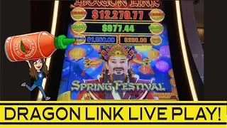 🐲 DRAGON LINK SLOT MACHINE SPRING FESTIVAL 🐲 LIVE PLAY AT ARIA LAS VEGAS!