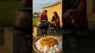 short girls cooking Giant daal chawal 🍛👨&zwj;🍳 || cooking in village by small girls #viral #fyp #shorts