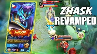 New Zhask Revamped Gameplay 😎 Mobile Legend Bang Bang