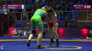 Repechage WW - 53 kg: N. KOLLAROVA (SVK) v. K. PETROVA (BUL)