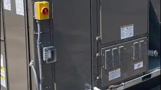 Old HVAC Rooftop unit removal from the roof #hvac 