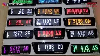 19 JENIS PLAT NOMER MOBIL AKRILIK LED LASER | FERRARI VARIASI SURABAYA