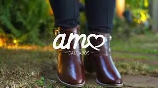 Bota Stela Caf&eacute; em Couro Leg&iacute;timo | Conforto & Estilo | Amo Cal&ccedil;ados