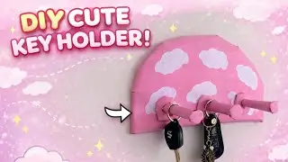 &ldquo;Aesthetic DIY Key Holder | Wall Decor Using Cardboard 🎀☁️&rdquo;