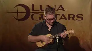 Crescent Spalt Maple Concert Ukulele by Luna Ukes