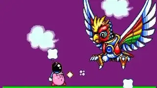 Kirby Super Star SNES Dyna Blade Boss Fight 