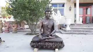 Custom made large size bronze buddha garden statue