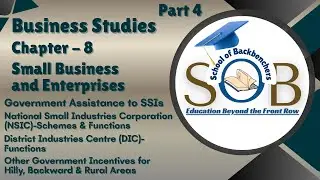 11th Business Studies Chapter 8 | Small Business & Entrepreneurship | Part 4  #entrepreneurship