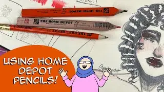 DRAWING WITH HOME DEPOT PENCILS! ✏️