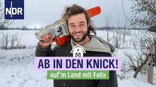 Durchbruch zweier Wallhecken bei Minusgraden | Premiere: Auf'm Land mit Felix | Folge 01 | NDR