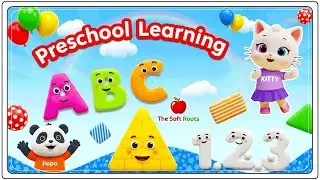 Preschool Learning activities for 3 year olds at home | Learn ABC Phonics Shapes Numbers Colors 🌈