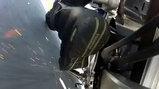 Milosh sv650 footrest scrape + knee down slomo