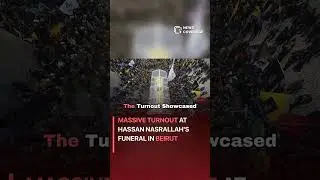 Massive Turnout at Hassan Nasrallah's Funeral in Beirut #worldnews #news